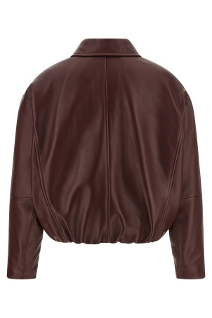 Nappa leather jacket Bordeaux