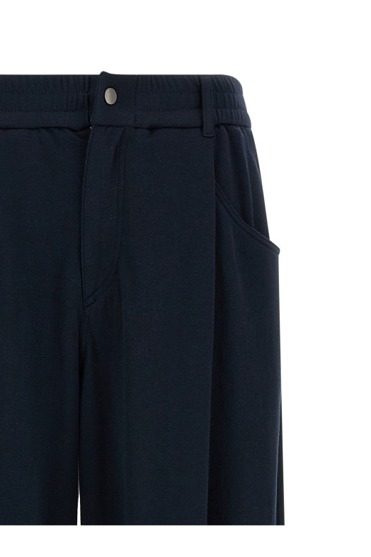 Cotton silk pants Blue