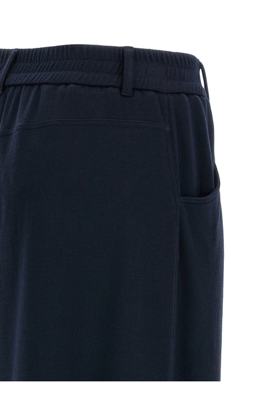 Cotton silk pants Blue