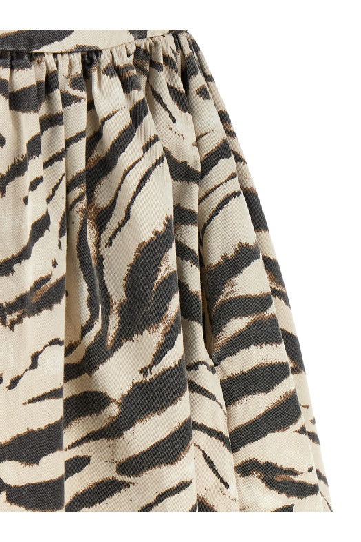 'Zebra Denim' dress Multicolor
