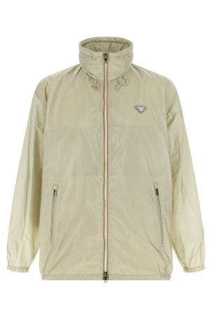 Вітровка з нейлону Re-Nylon, бежева PRADA SGD109SOOO1WQ9F0AU1
