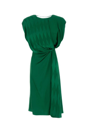 Зелена атласна сукня VERSACE (10251301A18234)