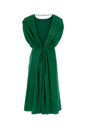 Зелена атласна сукня VERSACE (10251301A18234)