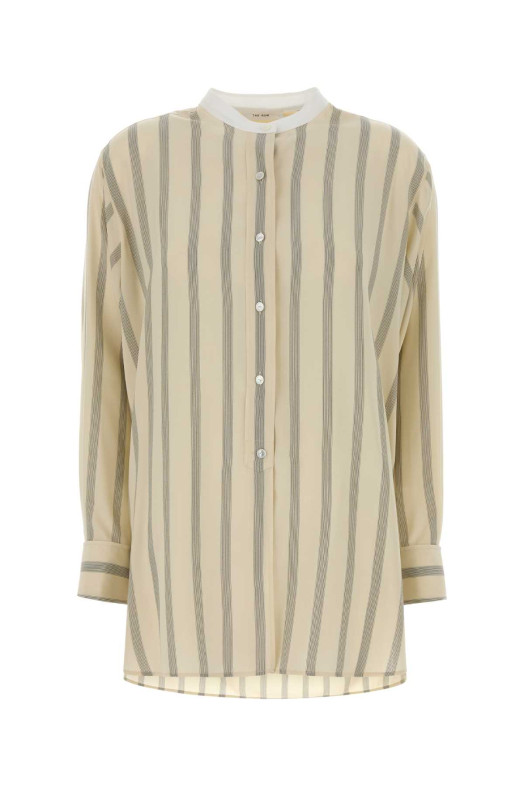 Embroidered silk Falco shirt THE ROW (10797W4349)
