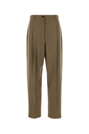 Army green wool Gianni pant THE ROW (10813W4319)
