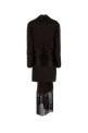 Dark brown satin blazer Yellow SALVATORE FERRAGAMO (13I206793226)