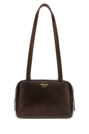 Dark brown leather mini  Prada Carry shoulder bag PRADA (1BB1672ZQ6)