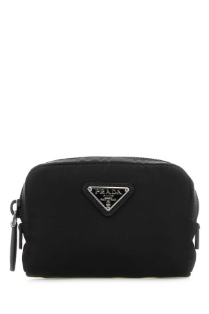 Чорна косметичка з ре-нейлону PRADA (1ND339R067)