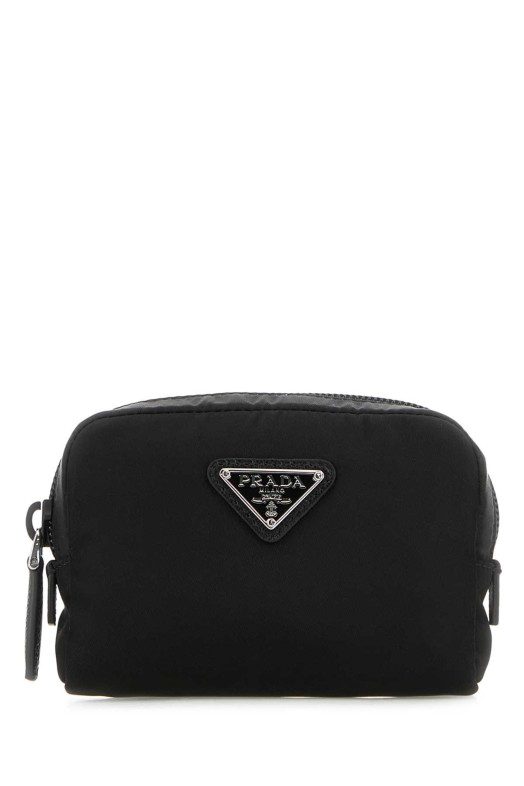 Черная косметичка из ре-нейлона PRADA (1ND339R067)