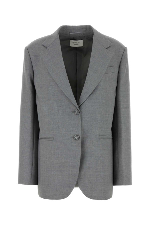 Grey wool Baffo blazer SPORTMAX (2422046032600)