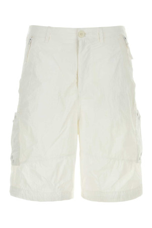 White nylon bermuda shorts Black TEN C (24CTCUP02063003780)