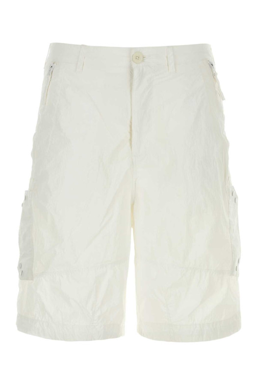 White nylon bermuda shorts Black TEN C (24CTCUP02063003780)