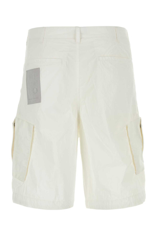 White nylon bermuda shorts Black TEN C (24CTCUP02063003780)