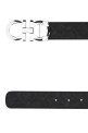 Black leather reversible belt Black SALVATORE FERRAGAMO (675542724127)