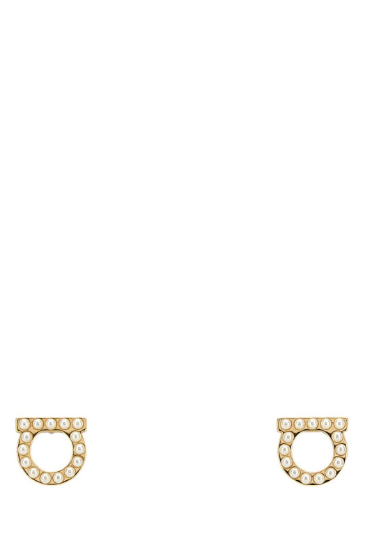 Gold metal Gancini earrings SALVATORE FERRAGAMO (760125696581)