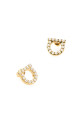 Gold metal Gancini earrings SALVATORE FERRAGAMO (760125696581)