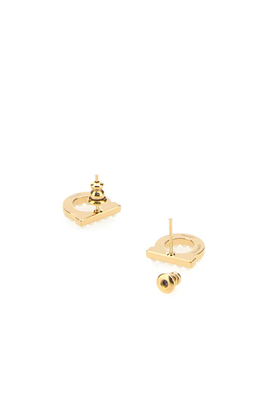 Gold metal Gancini earrings SALVATORE FERRAGAMO (760125696581)
