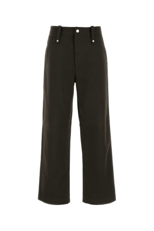 Chocolate cotton wide-leg pant BURBERRY (8076645)