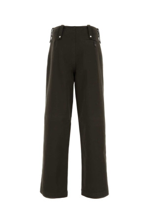 Chocolate cotton wide-leg pant BURBERRY (8076645)