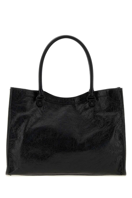 Black leather small Le City handbag Black BALENCIAGA (8526092ABEK)