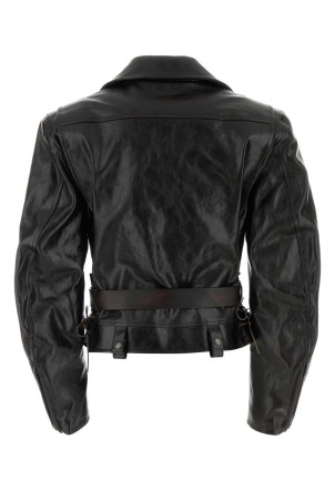 Black leather jacket SAINT LAURENT (865713YCVG2)