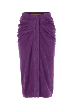 Purple suede skirt VALENTINO GARAVANI (8B0NI08AA6Q)