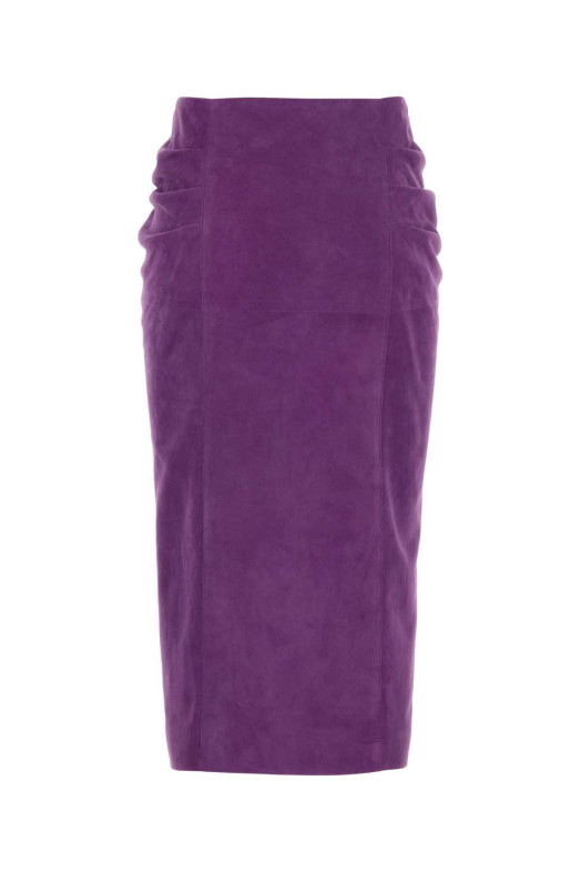 Purple suede skirt VALENTINO GARAVANI (8B0NI08AA6Q)