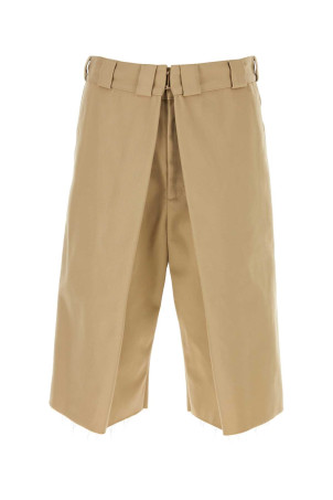 Cappuccino polyester blend bermuda shorts Blue GIVENCHY (BM51F315FH)