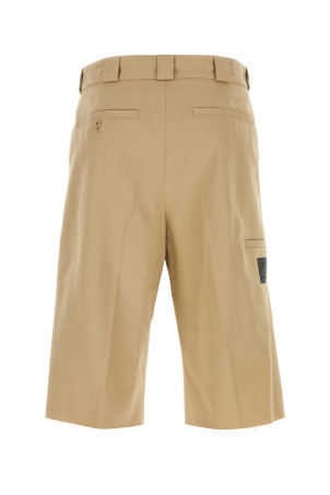 Cappuccino polyester blend bermuda shorts Blue GIVENCHY (BM51F315FH)