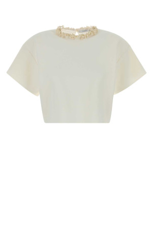 White viscose blend top GIVENCHY (BW61LA4ZU4)