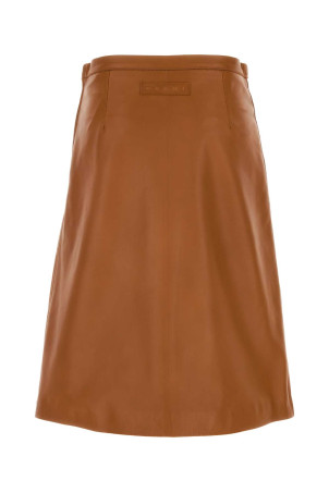 Caramel leather skirt MARNI (GOMX0840SUULA767)