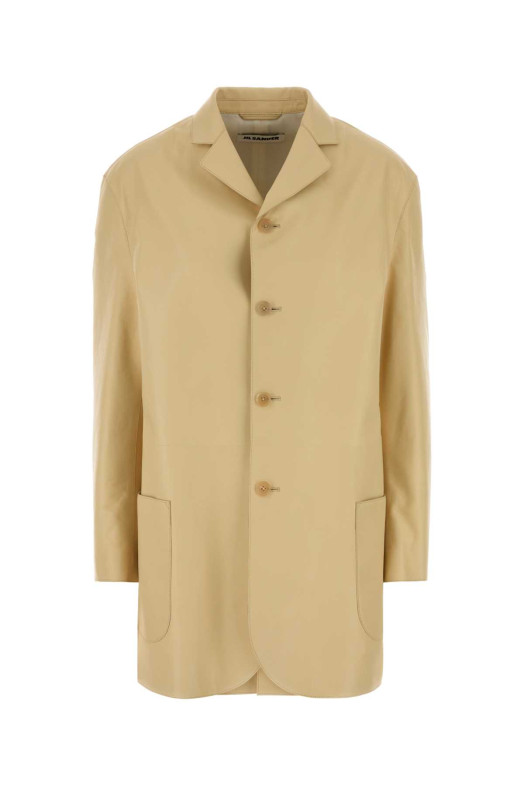 Cream leather blazer Black JIL SANDER (J03BN0220J07231)