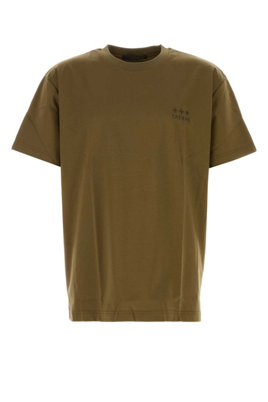 Army green cotton t-shirt TATRAS (MTAT24S8239M)