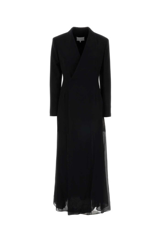 Black crepe and twill blazer dress MAISON MARGIELA (S29DD0065S37399)
