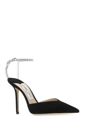 Black suede Saeda 100 pumps Black JIMMY CHOO (SAEDA100EWA)