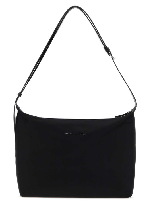 Black canvas shopping bag MM6 MAISON MARGIELA (SB6WG0024P9062)