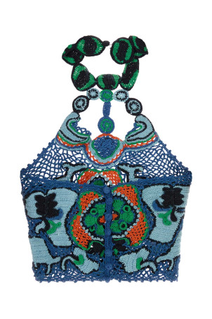 Embroidered crochet top ETRO (WRKE0400AQ440X0881)