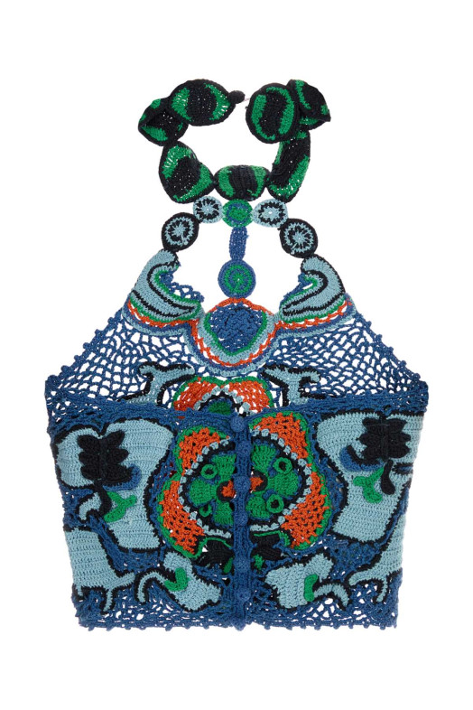 Embroidered crochet top ETRO (WRKE0400AQ440X0881)