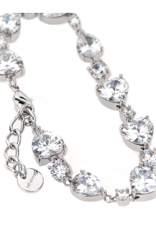 'Crystal Droplet' bracelet Silver