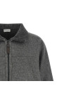 'Shiny Zipper Pull' jacket Gray