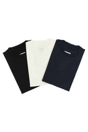 3-pack Logo embroidery T-shirt Multicolor