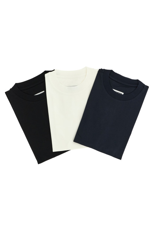3-pack Logo embroidery T-shirt Multicolor