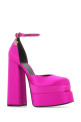 Fuchsia satin Medusa Aevitas pumps VERSACE (1002005DRA67)