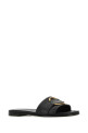 Black leather Bell slippers Black MONCLER (4C00160M4097)