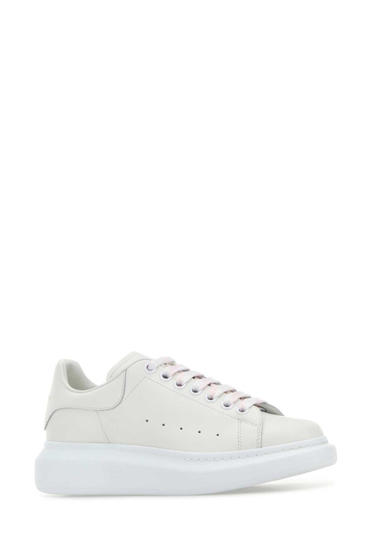 Белые кожаные кроссовки ALEXANDER MCQUEEN (553770WIAIG)