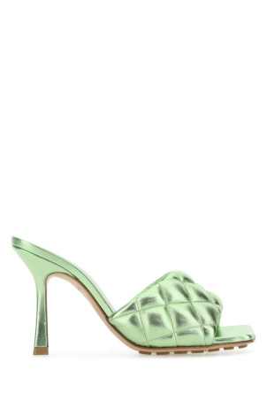 Light green nappa leather Padded sandals BOTTEGA VENETA (592015V27M0)