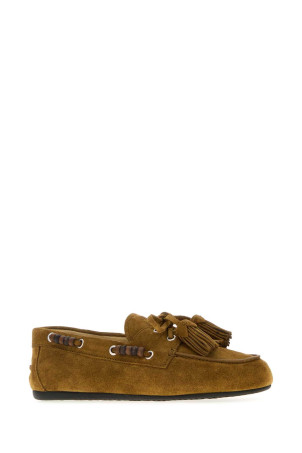 Khaki suede loafers MIU MIU (5D518EF005054)