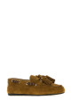 Khaki suede loafers MIU MIU (5D518EF005054)