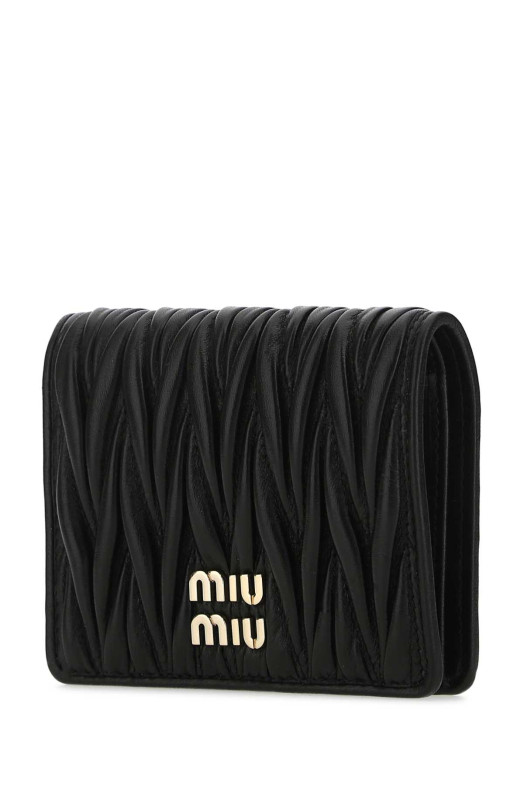 Black leather wallet Black MIU MIU (5MV204AFPP)