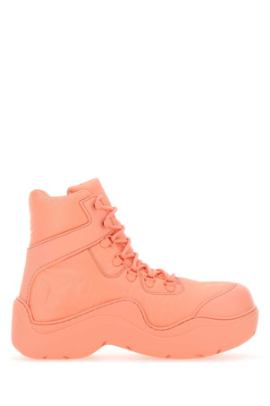 Salmon nylon and rubber Puddle Bomber ankle boots BOTTEGA VENETA (667218VBSD7)